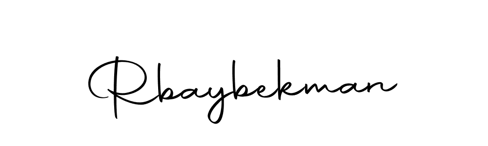 Rbaybekman stylish signature style. Best Handwritten Sign (Autography-DOLnW) for my name. Handwritten Signature Collection Ideas for my name Rbaybekman. Rbaybekman signature style 10 images and pictures png