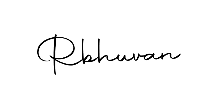 Use a signature maker to create a handwritten signature online. With this signature software, you can design (Autography-DOLnW) your own signature for name Rbhuvan. Rbhuvan signature style 10 images and pictures png