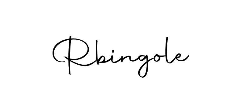 Create a beautiful signature design for name Rbingole. With this signature (Autography-DOLnW) fonts, you can make a handwritten signature for free. Rbingole signature style 10 images and pictures png