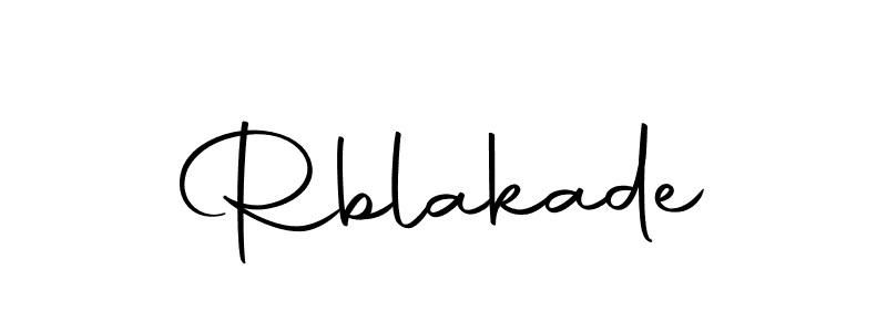 Use a signature maker to create a handwritten signature online. With this signature software, you can design (Autography-DOLnW) your own signature for name Rblakade. Rblakade signature style 10 images and pictures png