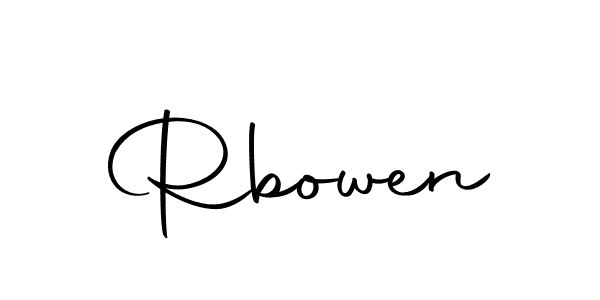 Design your own signature with our free online signature maker. With this signature software, you can create a handwritten (Autography-DOLnW) signature for name Rbowen. Rbowen signature style 10 images and pictures png