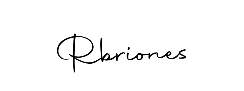 Make a beautiful signature design for name Rbriones. With this signature (Autography-DOLnW) style, you can create a handwritten signature for free. Rbriones signature style 10 images and pictures png