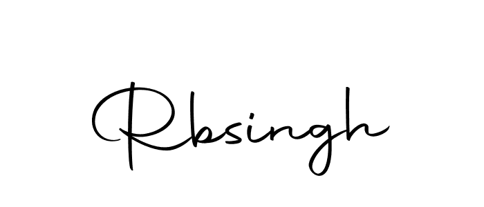 Create a beautiful signature design for name Rbsingh. With this signature (Autography-DOLnW) fonts, you can make a handwritten signature for free. Rbsingh signature style 10 images and pictures png