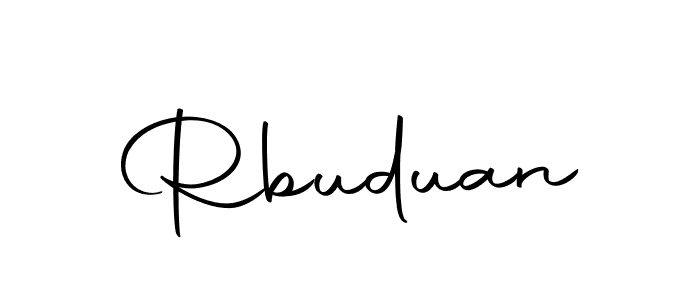 Use a signature maker to create a handwritten signature online. With this signature software, you can design (Autography-DOLnW) your own signature for name Rbuduan. Rbuduan signature style 10 images and pictures png