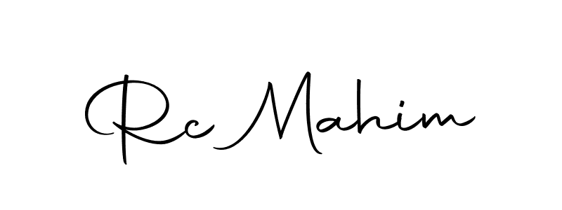 You should practise on your own different ways (Autography-DOLnW) to write your name (Rc Mahim) in signature. don't let someone else do it for you. Rc Mahim signature style 10 images and pictures png