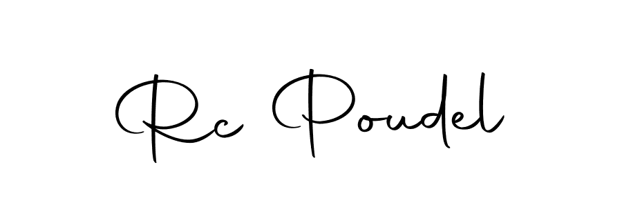 Create a beautiful signature design for name Rc Poudel. With this signature (Autography-DOLnW) fonts, you can make a handwritten signature for free. Rc Poudel signature style 10 images and pictures png