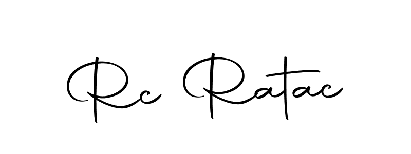 You should practise on your own different ways (Autography-DOLnW) to write your name (Rc Ratac) in signature. don't let someone else do it for you. Rc Ratac signature style 10 images and pictures png