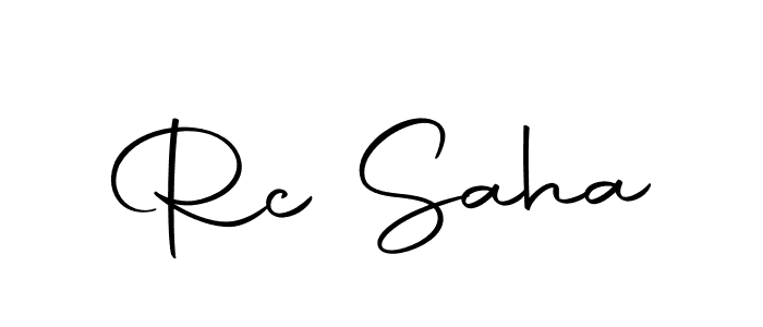 How to make Rc Saha signature? Autography-DOLnW is a professional autograph style. Create handwritten signature for Rc Saha name. Rc Saha signature style 10 images and pictures png