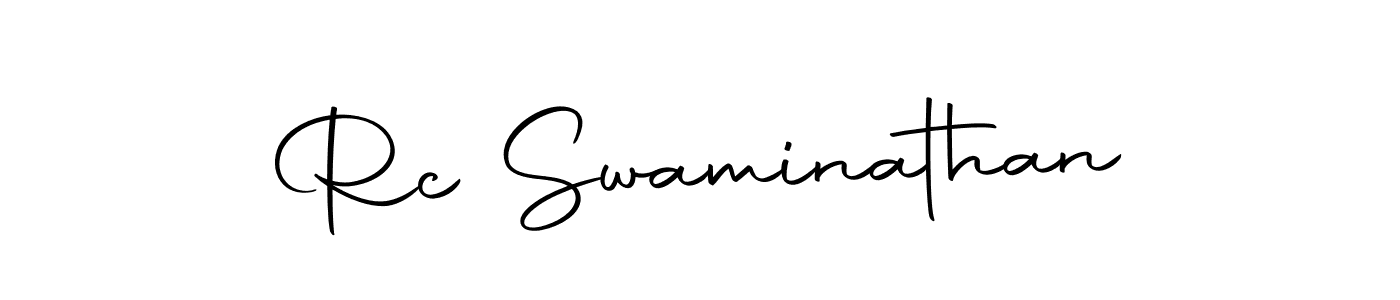 Make a beautiful signature design for name Rc Swaminathan. With this signature (Autography-DOLnW) style, you can create a handwritten signature for free. Rc Swaminathan signature style 10 images and pictures png