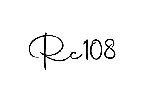 Design your own signature with our free online signature maker. With this signature software, you can create a handwritten (Autography-DOLnW) signature for name Rc108. Rc108 signature style 10 images and pictures png