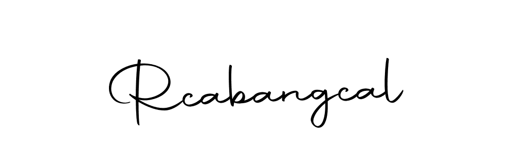 The best way (Autography-DOLnW) to make a short signature is to pick only two or three words in your name. The name Rcabangcal include a total of six letters. For converting this name. Rcabangcal signature style 10 images and pictures png