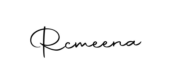 Create a beautiful signature design for name Rcmeena. With this signature (Autography-DOLnW) fonts, you can make a handwritten signature for free. Rcmeena signature style 10 images and pictures png