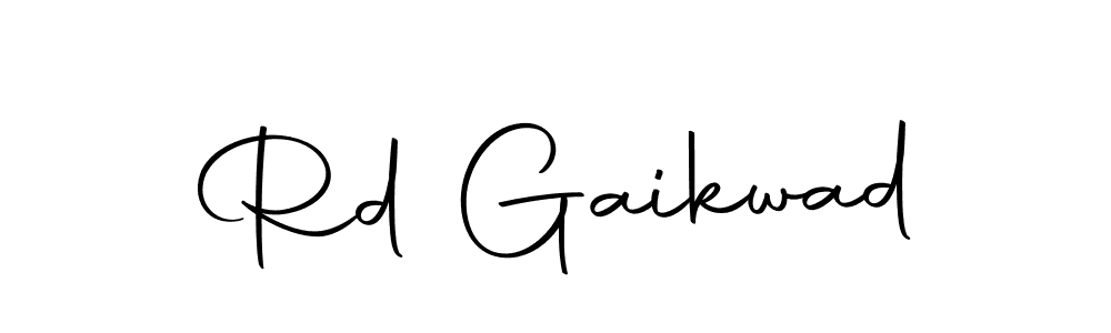 How to make Rd Gaikwad name signature. Use Autography-DOLnW style for creating short signs online. This is the latest handwritten sign. Rd Gaikwad signature style 10 images and pictures png