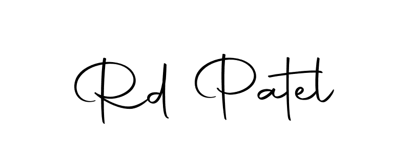 You should practise on your own different ways (Autography-DOLnW) to write your name (Rd Patel) in signature. don't let someone else do it for you. Rd Patel signature style 10 images and pictures png