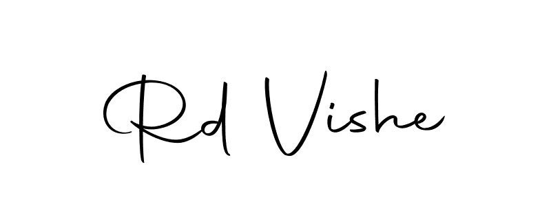 You should practise on your own different ways (Autography-DOLnW) to write your name (Rd Vishe) in signature. don't let someone else do it for you. Rd Vishe signature style 10 images and pictures png