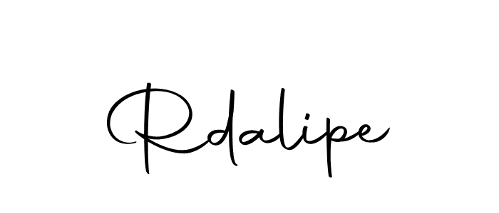 Make a beautiful signature design for name Rdalipe. With this signature (Autography-DOLnW) style, you can create a handwritten signature for free. Rdalipe signature style 10 images and pictures png