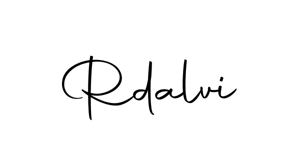 Create a beautiful signature design for name Rdalvi. With this signature (Autography-DOLnW) fonts, you can make a handwritten signature for free. Rdalvi signature style 10 images and pictures png