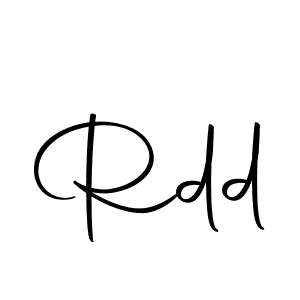 Create a beautiful signature design for name Rdd. With this signature (Autography-DOLnW) fonts, you can make a handwritten signature for free. Rdd signature style 10 images and pictures png