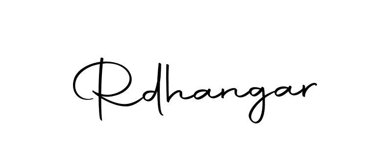 Create a beautiful signature design for name Rdhangar. With this signature (Autography-DOLnW) fonts, you can make a handwritten signature for free. Rdhangar signature style 10 images and pictures png