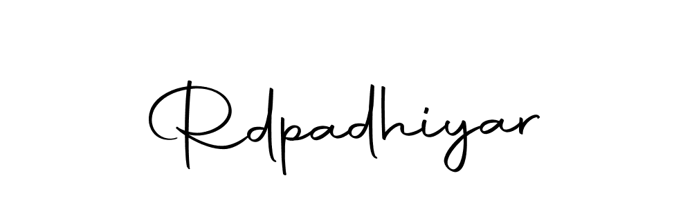 Similarly Autography-DOLnW is the best handwritten signature design. Signature creator online .You can use it as an online autograph creator for name Rdpadhiyar. Rdpadhiyar signature style 10 images and pictures png