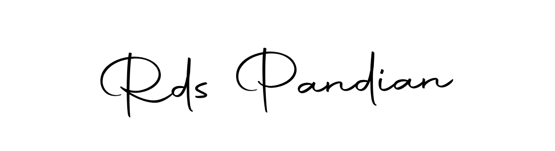 Design your own signature with our free online signature maker. With this signature software, you can create a handwritten (Autography-DOLnW) signature for name Rds Pandian. Rds Pandian signature style 10 images and pictures png