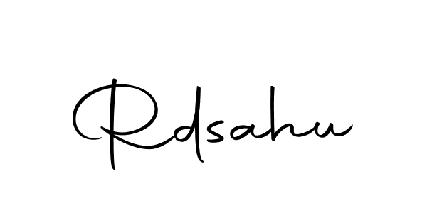 Design your own signature with our free online signature maker. With this signature software, you can create a handwritten (Autography-DOLnW) signature for name Rdsahu. Rdsahu signature style 10 images and pictures png