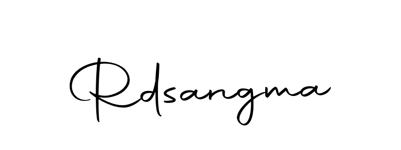 Use a signature maker to create a handwritten signature online. With this signature software, you can design (Autography-DOLnW) your own signature for name Rdsangma. Rdsangma signature style 10 images and pictures png