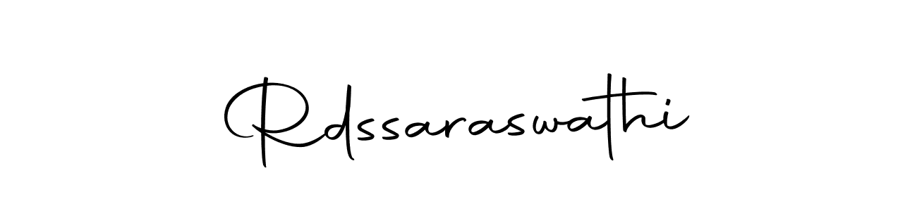 The best way (Autography-DOLnW) to make a short signature is to pick only two or three words in your name. The name Rdssaraswathi include a total of six letters. For converting this name. Rdssaraswathi signature style 10 images and pictures png