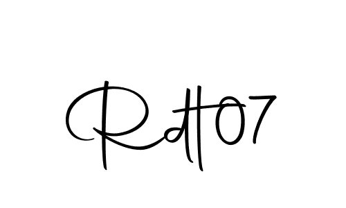 Use a signature maker to create a handwritten signature online. With this signature software, you can design (Autography-DOLnW) your own signature for name Rdt07. Rdt07 signature style 10 images and pictures png
