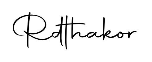 Create an unforgettable impression when signing with Rdthakor name styled in Autography-DOLnW typography. 100% free online generator. Rdthakor signature style 10 images and pictures png