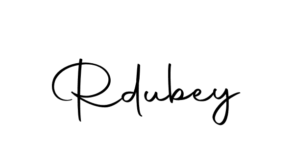 Make a beautiful signature design for name Rdubey. With this signature (Autography-DOLnW) style, you can create a handwritten signature for free. Rdubey signature style 10 images and pictures png