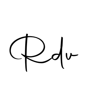 Design your own signature with our free online signature maker. With this signature software, you can create a handwritten (Autography-DOLnW) signature for name Rdv. Rdv signature style 10 images and pictures png