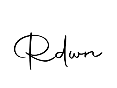 You should practise on your own different ways (Autography-DOLnW) to write your name (Rdwn) in signature. don't let someone else do it for you. Rdwn signature style 10 images and pictures png