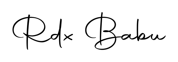 Style your name Rdx Babu with confidence using Autography-DOLnW signature design. Simple, elegant, and ready for immediate document use. Rdx Babu signature style 10 images and pictures png