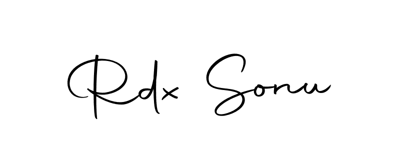 Make a beautiful signature design for name Rdx Sonu. With this signature (Autography-DOLnW) style, you can create a handwritten signature for free. Rdx Sonu signature style 10 images and pictures png