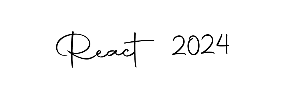 Use a signature maker to create a handwritten signature online. With this signature software, you can design (Autography-DOLnW) your own signature for name React 2024. React 2024 signature style 10 images and pictures png