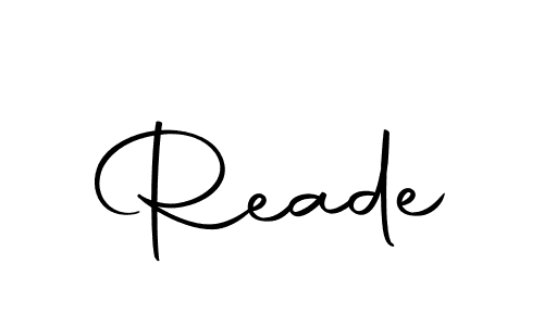 Create a beautiful signature design for name Reade. With this signature (Autography-DOLnW) fonts, you can make a handwritten signature for free. Reade signature style 10 images and pictures png