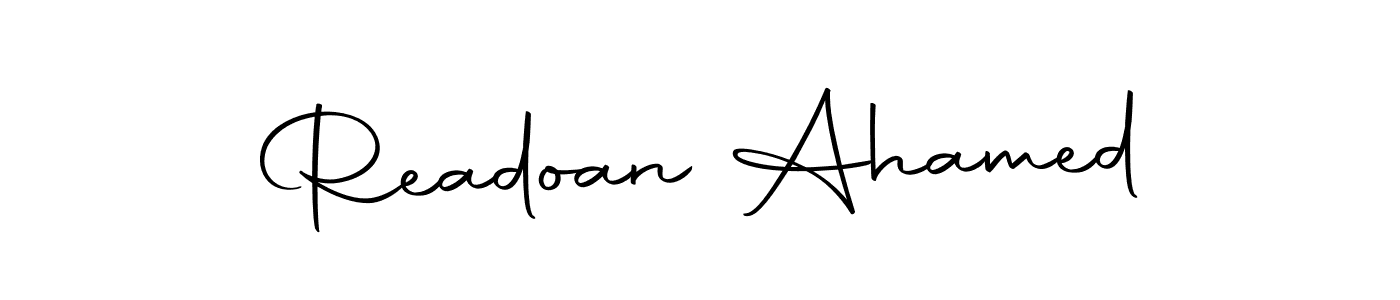 Also we have Readoan Ahamed name is the best signature style. Create professional handwritten signature collection using Autography-DOLnW autograph style. Readoan Ahamed signature style 10 images and pictures png