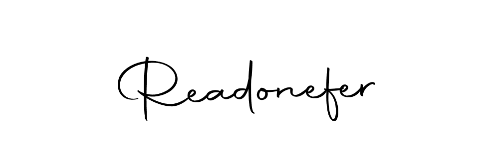 It looks lik you need a new signature style for name Readonefer. Design unique handwritten (Autography-DOLnW) signature with our free signature maker in just a few clicks. Readonefer signature style 10 images and pictures png