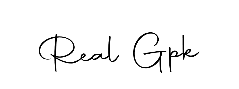 Make a beautiful signature design for name Real Gpk. With this signature (Autography-DOLnW) style, you can create a handwritten signature for free. Real Gpk signature style 10 images and pictures png