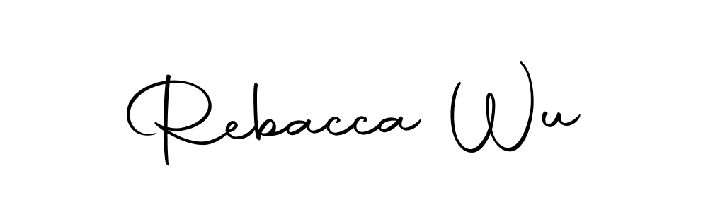 How to make Rebacca Wu signature? Autography-DOLnW is a professional autograph style. Create handwritten signature for Rebacca Wu name. Rebacca Wu signature style 10 images and pictures png