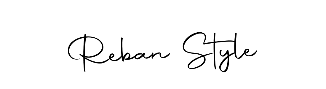 Design your own signature with our free online signature maker. With this signature software, you can create a handwritten (Autography-DOLnW) signature for name Reban Style. Reban Style signature style 10 images and pictures png