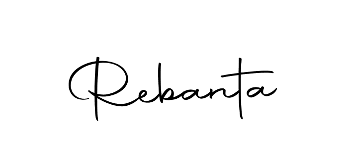 You can use this online signature creator to create a handwritten signature for the name Rebanta. This is the best online autograph maker. Rebanta signature style 10 images and pictures png