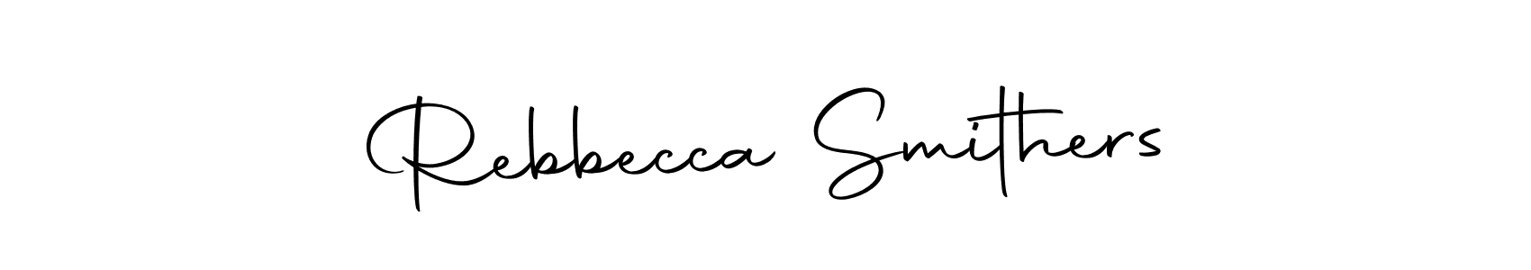 You can use this online signature creator to create a handwritten signature for the name Rebbecca Smithers. This is the best online autograph maker. Rebbecca Smithers signature style 10 images and pictures png