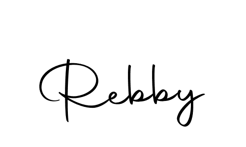 The best way (Autography-DOLnW) to make a short signature is to pick only two or three words in your name. The name Rebby include a total of six letters. For converting this name. Rebby signature style 10 images and pictures png