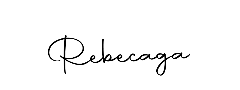 Make a beautiful signature design for name Rebecaga. With this signature (Autography-DOLnW) style, you can create a handwritten signature for free. Rebecaga signature style 10 images and pictures png