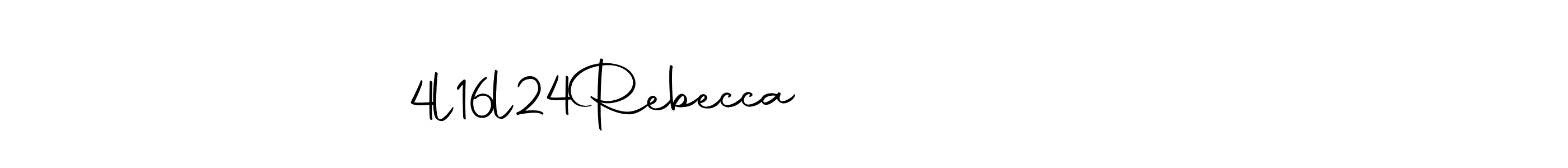 Design your own signature with our free online signature maker. With this signature software, you can create a handwritten (Autography-DOLnW) signature for name Rebecca              4l16l24. Rebecca              4l16l24 signature style 10 images and pictures png