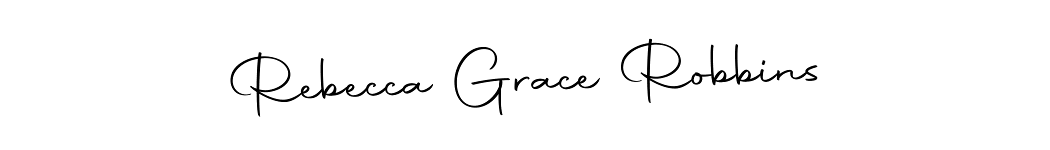 How to make Rebecca Grace Robbins name signature. Use Autography-DOLnW style for creating short signs online. This is the latest handwritten sign. Rebecca Grace Robbins signature style 10 images and pictures png