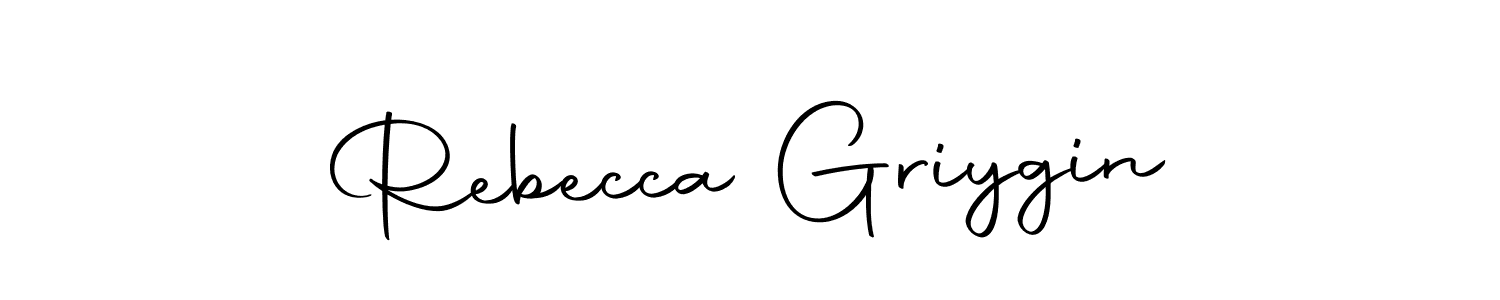 You should practise on your own different ways (Autography-DOLnW) to write your name (Rebecca Griygin) in signature. don't let someone else do it for you. Rebecca Griygin signature style 10 images and pictures png