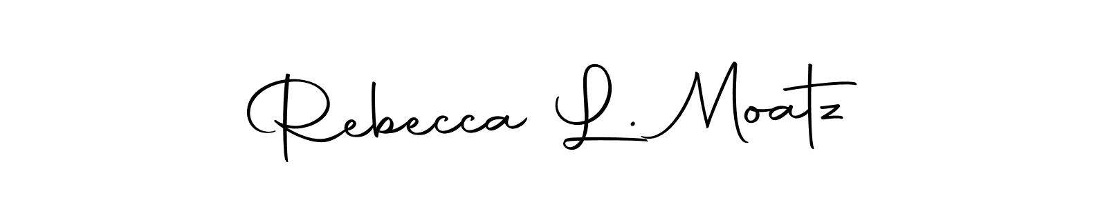 Here are the top 10 professional signature styles for the name Rebecca L. Moatz. These are the best autograph styles you can use for your name. Rebecca L. Moatz signature style 10 images and pictures png